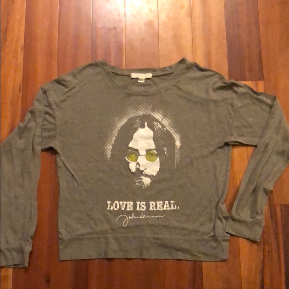 Women’s Long Sleeve John Lennon Shirt, Size S
